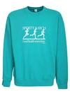 Sporty And Rich Sporty & Rich Man Sweatshirt Turquoise Size Xs Cotton In Blue