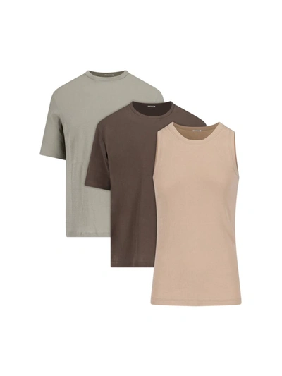 Jil Sander T-shirt In Brown