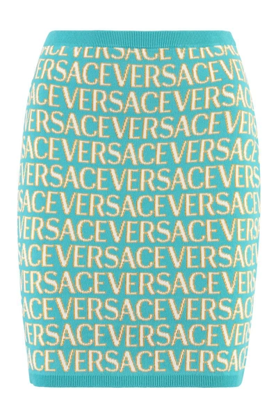 VERSACE VERSACE KNITTED MINI SKIRT