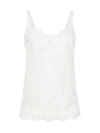 Dolce & Gabbana Satin Lingerie Top With Lace In Bianco Naturale