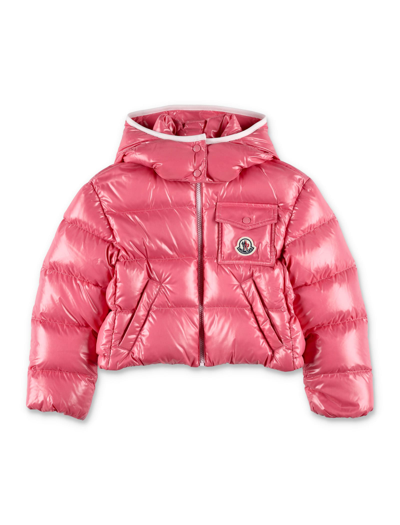 Moncler Kids' Andro Shiny Nylon Down Jacket In 539 - Pink