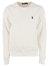 Polo Ralph Lauren Logo Embroidered Crewneck Sweatshirt In White