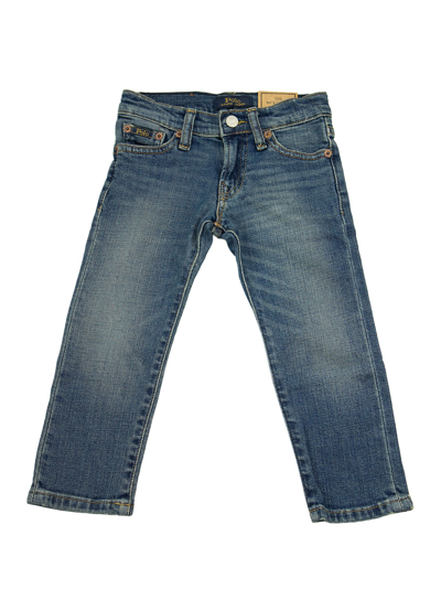 Polo Ralph Lauren Kids' Five-pocket Slim Jeans In Blue