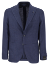 TAGLIATORE LINEN AND VIRGIN WOOL TWO-BUTTON JACKET