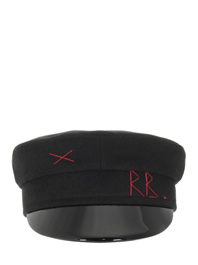 Ruslan Baginskiy Baker Boy Cotton Hat In Black