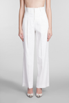 ISABEL MARANT STAYA trousers IN WHITE COTTON