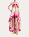 ONE33 SOCIAL WOMEN'S STRAPLESS HIGH-LOW BUBBLE GOWN