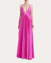 ONE33 SOCIAL WOMEN'S PLUNGE PLEATED GOWN