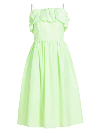 Amanda Uprichard Women's Annemarie Ruffled Fit-&-flare Midi-dress In Sherbet