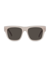 Givenchy Men's Rectangular 55mm Acetate Sunglasses In Beige Brown