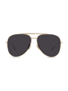 Givenchy Men's Gvspeed 59mm Pilot Sunglasses In Endura Gold Smoke