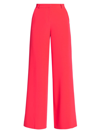 L Agence Women's Pilar Wide-leg Pants In Neon Coral