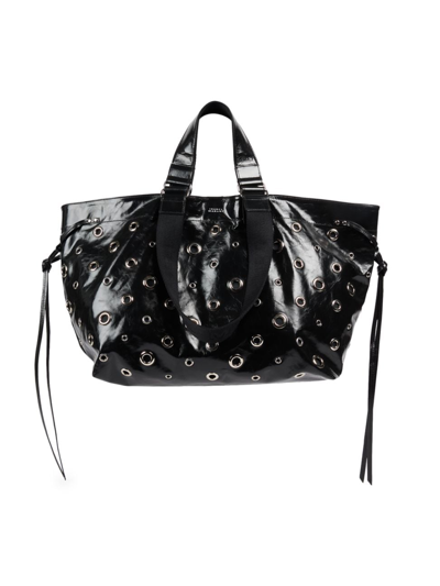 Isabel Marant Women's Wardy Leather Tote Bag In Black