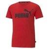 Puma Essentials Logo Boys' T-shirt In High Risk Red