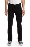 7 For All Mankind The Straight Leg Jeans In Black Cove