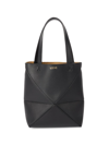 Loewe Women's Mini Puzzle Fold Leather Tote Bag In Black