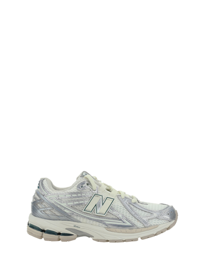 New Balance Lifestyle Sneakers In Silver Metallic/off White