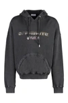 Off-white Off White™ Black Hoodie With Print In Grey