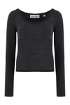 Our Legacy Long Sleeve Crop Top In Grey