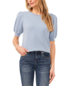 Cece Puff Sleeve Sweater In Slate Blue