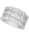 Macy's Diamond Multi-row Band (2-1/2 Ct. T.w.) In 14k White Gold In White Gold