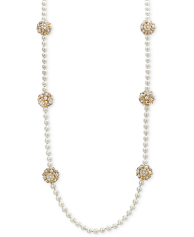 Charter Club Gold-tone Long Beaded Necklace, 42" + 2" Extender, Created For Macy's