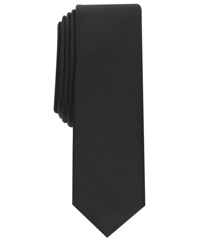Alfani Men's Solid Textured 2" Necktie, Created For Macy's In Black