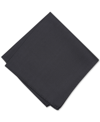 Alfani Men's Solid Pocket Square, Created For Macy's In Black