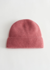 OTHER STORIES RIBBED CASHMERE KNIT BEANIE