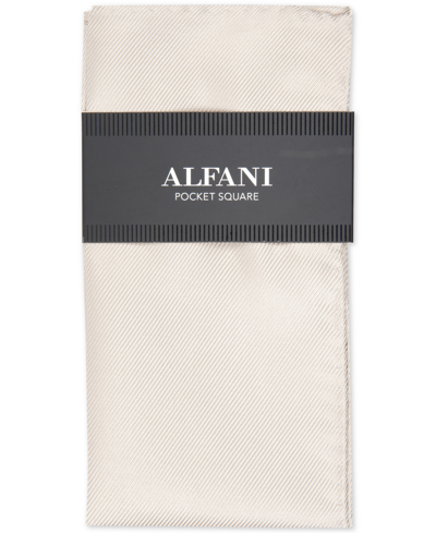 Alfani Men's Solid Pocket Square, Created For Macy's In Champagne