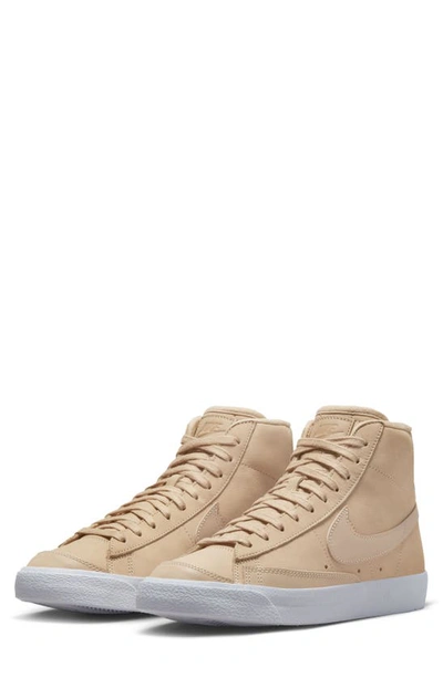 Nike Blazer Mid '77 Prm Sneaker In Vachetta Tan/ Tan/ White