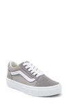 Vans Kids' Old Skool Sneaker In Suede Grey Chambray