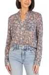 KUT FROM THE KLOTH JASMINE CHIFFON BUTTON-UP SHIRT