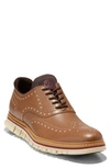 Cole Haan Zerøgrand Wingtip Waterproof Derby In Light Whiskey