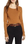 Shop Treasure & Bond Variegated Rib Sweater In Tan Dale