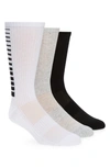 PAIR OF THIEVES 3-PACK ASSORTED BOWO CUSHIONED CREW SOCKS
