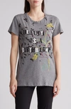 VALENTINO BEAUTY IS A BIRTHRIGHT EMBELLISHED T-SHIRT