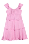 BCBG KIDS' RUFFLE TIERED SUNDRESS