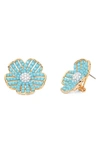 KATE SPADE GLISTENING PETALS FLORAL STUD EARRINGS