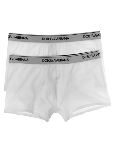 Dolce & Gabbana Box 2 Boxer In White