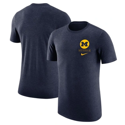 Nike Michigan  Men's College Crew-neck T-shirt In Blue