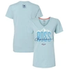 TRACKHOUSE RACING TEAM COLLECTION TRACKHOUSE RACING TEAM COLLECTION BLUE ROSS CHASTAIN MOUNTAINS V-NECK T-SHIRT