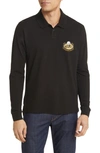 Hugo Boss Boss X Nfl Long-sleeved Polo Shirt With Collaborative Branding In Steelers