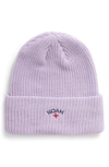 Noah Core Logo Beanie In Lilac Breeze