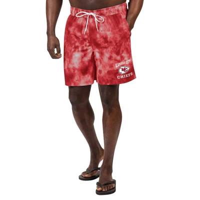 G-III SPORTS BY CARL BANKS G-III SPORTS BY CARL BANKS  RED KANSAS CITY CHIEFS CHANGE UP VOLLEY SWIM TRUNKS