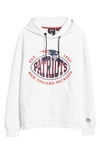 Hugo Boss X Nfl Touchback Graphic Hoodie In Open White