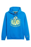 Hugo Boss Men's Boss X Nfl Cotton-blend Hoodie With Collaborative Branding In Bright Blue