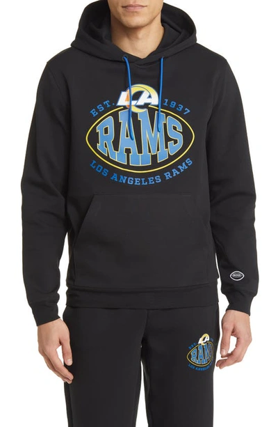 Hugo Boss Boss X Nfl Cotton-blend Hoodie With Collaborative Branding In Rams