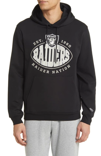 Hugo Boss Boss X Nfl Touchback Graphic Hoodie In Las Vegas Raiders Black