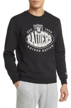 Hugo Boss Boss X Nfl Cotton-blend Sweatshirt With Collaborative Branding In Raiders Black